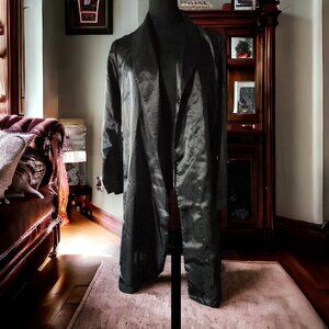 NWT CHARTEUSE Black Silky Robe Size S  NWT